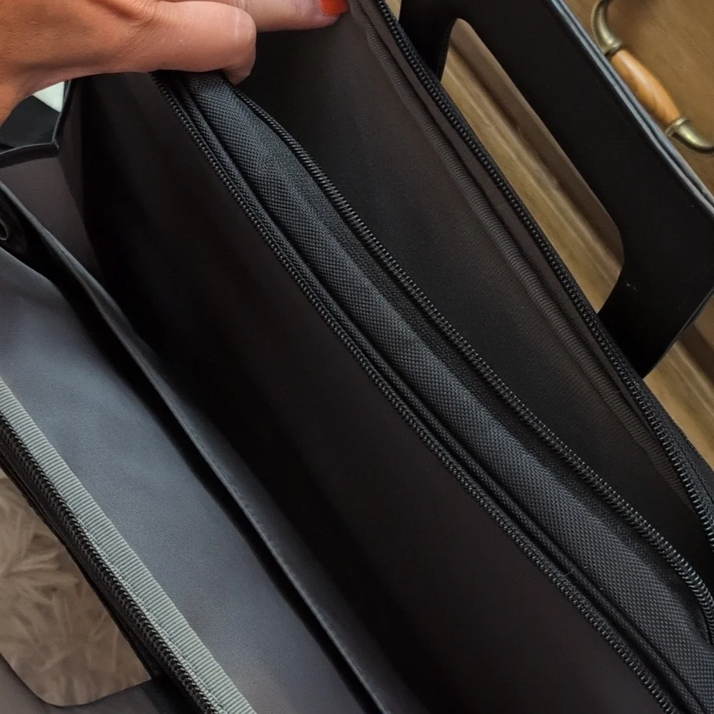 Dell Black Laptop Bag with Silver Accents